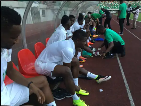 Photos Of Rohr, Mikel Obi, Victor Moses, Iheanacho & Other Players Training In Uyo